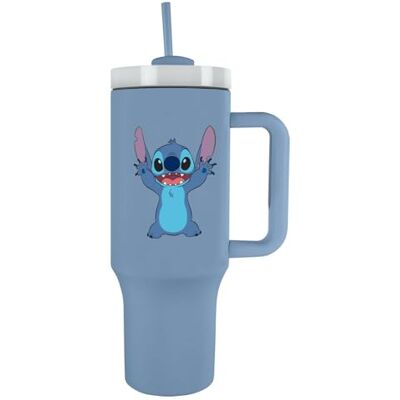 Pyramid Tumbler Lilo&Stitch Stitch Thermosbeker met rietje en handvat 1,2 l Warme en koude thermoskan Pyramid Tumbler Lilo&Stitch Stitch Thermosbeker met rietje en handvat 1,2 l Warme en koude thermoskan