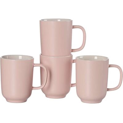 Ritzenhoff & Breker Koffiebekerset Jasper, 4-delig, elk 285 ml, roze, aardewerk Ritzenhoff & Breker Koffiebekerset Jasper, 4-delig, elk 285 ml, roze, aardewerk