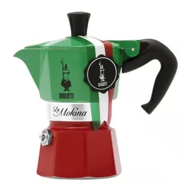 Bialetti 0005650 La Mokina Tricolor koffiezetapparaat 1/2 kop halve kop Bialetti 0005650 La Mokina Tricolor koffiezetapparaat 1/2 kop halve kop