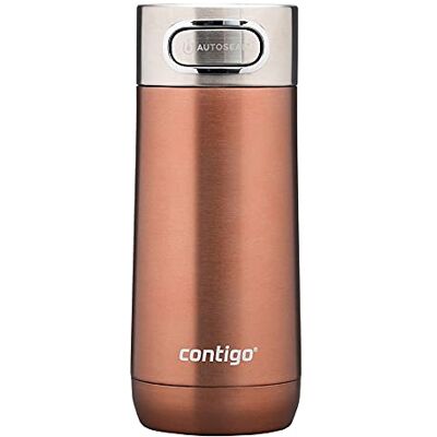 Contigo Pinnacle Autoseal geïsoleerde mok, geïsoleerde koffiethermos, roestvrijstalen mok, geïsoleerde fles, koffiekop met gemakkelijk schoon te maken BPA-vrij deksel; White Zinfandel, 360 ml Contigo Pinnacle Autoseal geïsoleerde mok, geïsoleerde koffiethermos, roestvrijstalen mok, geïsoleerde fles, koffiekop met gemakkelijk schoon te maken BPA-vrij deksel; White Zinfandel, 360 ml