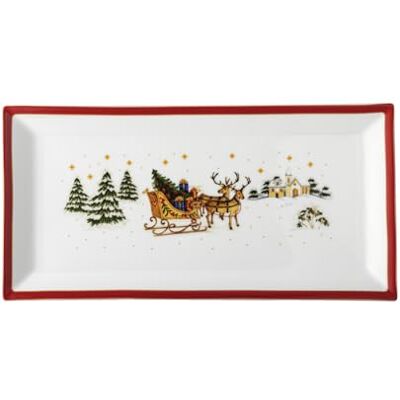 Hutschenreuther Vierkant dienblad 36 cm Happy Wintertime 36 x 18 cm Hutschenreuther Vierkant dienblad 36 cm Happy Wintertime 36 x 18 cm