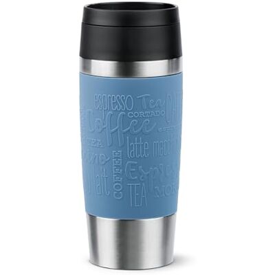Emsa N20211 Travel Classic thermosbeker 0,36 l comfortabele schroefsluiting roestvrij staal 4 uur warm en koud 8 uur 100% lekvrij vaatwasmachinebestendig 360° opening aqua blauw Emsa N20211 Travel Classic thermosbeker 0,36 l comfortabele schroefsluiting roestvrij staal 4 uur warm en koud 8 uur 100% lekvrij vaatwasmachinebestendig 360° opening aqua blauw
