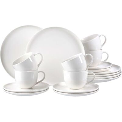 Ritzenhoff & Breker Skagen koffieservies, 18-delig, wit Ritzenhoff & Breker Skagen koffieservies, 18-delig, wit
