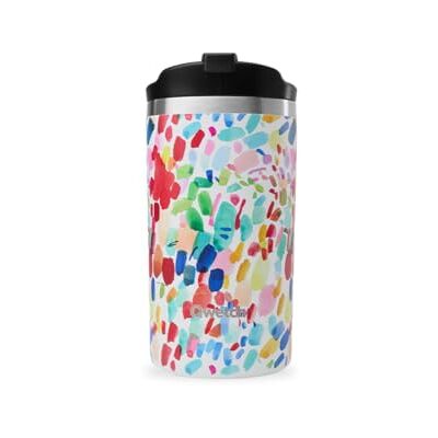 QWETCH Travel Thermosbeker – Arty 350 ml – thermoskoffie en thee van roestvrij staal – 6 uur warm en 12 uur koud – waterdicht, reisbeker QWETCH Travel Thermosbeker – Arty 350 ml – thermoskoffie en thee van roestvrij staal – 6 uur warm en 12 uur koud – waterdicht, reisbeker