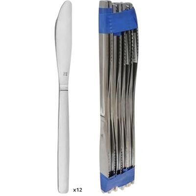 Pradel Essentiel 12 tafelmessen Baltics roestvrij staal 18/0, standaard afwerking lengte 26 mm Pradel Essentiel 12 tafelmessen Baltics roestvrij staal 18/0, standaard afwerking lengte 26 mm