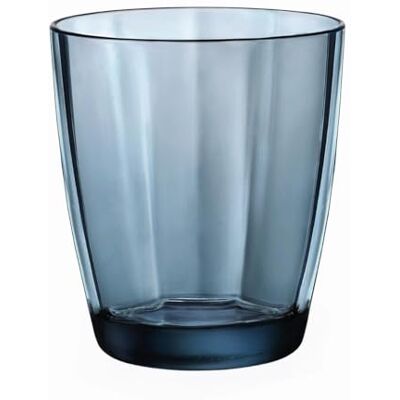 Bormioli Rocco Set van 6 Beakers Pulsar Blue Eau 30 wijnglas glas en kelk Bormioli Rocco Set van 6 Beakers Pulsar Blue Eau 30 wijnglas glas en kelk