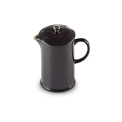 Le Creuset Koffiezetapparaat met zuiger van roestvrij staal, 1 l, keramiek, onyx, 91028200140000 Le Creuset Koffiezetapparaat met zuiger van roestvrij staal, 1 l, keramiek, onyx, 91028200140000