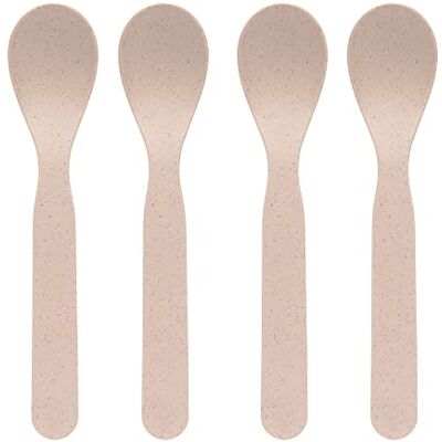 Lässig Kinderlepelset (4-delig) kinderbestek zonder melamine, BPA-vrij, vaatwasser/sponser, 4-delig PP/Cellulose Uni Powder Pink Lässig Kinderlepelset (4-delig) kinderbestek zonder melamine, BPA-vrij, vaatwasser/sponser, 4-delig PP/Cellulose Uni Powder Pink