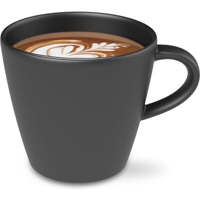 Villeroy & Boch Manufacture Rock Café, elegante mok van premium porselein in verfrissende zwarte kleur, vaatwasmachinebestendig, 150 ml Villeroy & Boch Manufacture Rock Café, elegante mok van premium porselein in verfrissende zwarte kleur, vaatwasmachinebestendig, 150 ml
