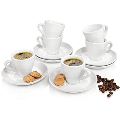 Sänger New Port espressokopjes voor 6 personen, premium collectie, 12 stuks Sänger New Port espressokopjes voor 6 personen, premium collectie, 12 stuks