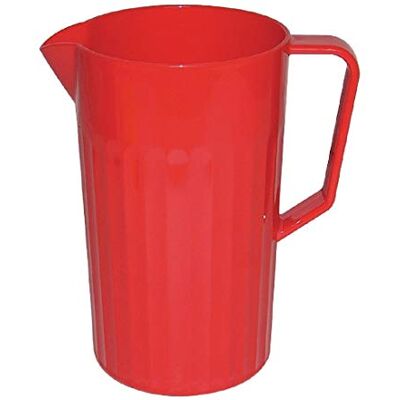 Olympia Kristallon CE281 rode polycarbonaat kunststof kan, inhoud 1,4 liter, herbruikbaar en vrijwel onbreekbaar Olympia Kristallon CE281 rode polycarbonaat kunststof kan, inhoud 1,4 liter, herbruikbaar en vrijwel onbreekbaar