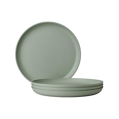 Mepal Silueta 4-delig ontbijtbord Vaatwasmachinebestendig en magnetronbestendig Kunststof borden Platte borden Servies 23 cm Nordic sage Mepal Silueta 4-delig ontbijtbord Vaatwasmachinebestendig en magnetronbestendig Kunststof borden Platte borden Servies 23 cm Nordic sage