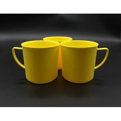 Kimmel Set van 3 gele kopjes van 180 ml Kimmel Set van 3 gele kopjes van 180 ml