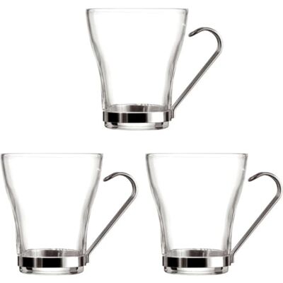 Quid Inox Supreme QD K3 mok TE 23 CL C/ASA, glas, 3 stuks, 3 stuks (1 stuk) Quid Inox Supreme QD K3 mok TE 23 CL C/ASA, glas, 3 stuks, 3 stuks (1 stuk)