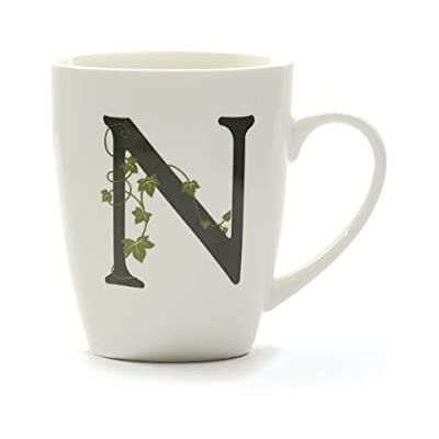 LA PORCELLANA BIANCA la Porcellana Mug Lettre N Porcelaine Blanc 12 x 12 x 3 cm LA PORCELLANA BIANCA la Porcellana Mug Lettre N Porcelaine Blanc 12 x 12 x 3 cm