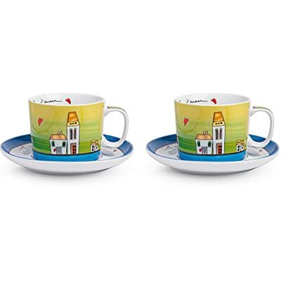 Egan Bekers van porselein, ivoorkleurig, klein, 2 stuks Egan Bekers van porselein, ivoorkleurig, klein, 2 stuks