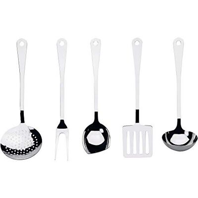 Alessi 5-delige keukenset, Glaenz. Alessi 5-delige keukenset, Glaenz.