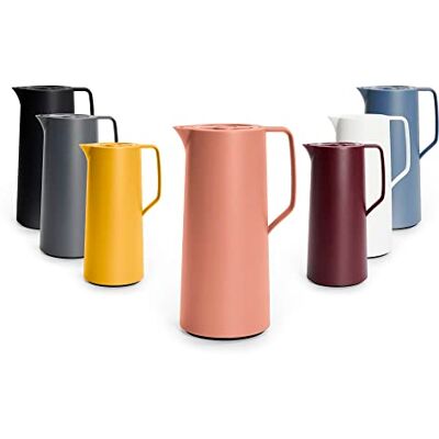 Emsa Motiva N41709 thermoskan, 1 liter, Quick-Press-sluiting, 12 uur warm, 24 uur koud, glazen zuiger, Made in Germany, Scandinavisch design, terracotta Emsa Motiva N41709 thermoskan, 1 liter, Quick-Press-sluiting, 12 uur warm, 24 uur koud, glazen zuiger, Made in Germany, Scandinavisch design, terracotta
