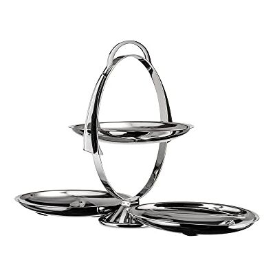 Alessi AM37 Anna Gong, design taartstandaard, 18/10 staal, gepolijst Alessi AM37 Anna Gong, design taartstandaard, 18/10 staal, gepolijst