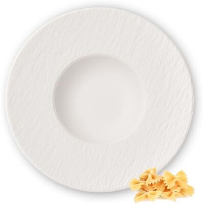 Villeroy & Boch – Manufacture Rock wit pastabord 29 cm, vaatwasmachinebestendig, magnetronbestendig, servies, soep, keramische borden, premium porselein Villeroy & Boch – Manufacture Rock wit pastabord 29 cm, vaatwasmachinebestendig, magnetronbestendig, servies, soep, keramische borden, premium porselein