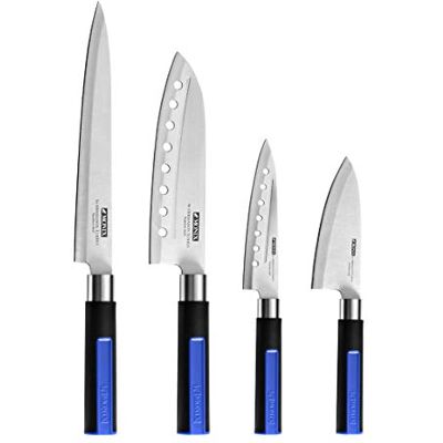 Monix Solid + set van 4 Japanse messen van hoogwaardig roestvrij staal Monix Solid + set van 4 Japanse messen van hoogwaardig roestvrij staal