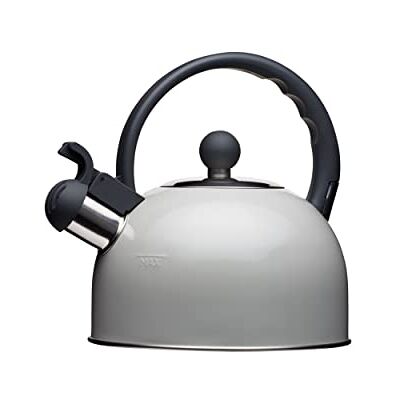KitchenCraft LIVING NOSTALGIA Living Nostalgia fluitketel, voor inductiekookplaat, metaal, 1,3 l, Frans grijs KitchenCraft LIVING NOSTALGIA Living Nostalgia fluitketel, voor inductiekookplaat, metaal, 1,3 l, Frans grijs