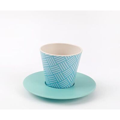 IDRINK ® Mok, schotel en lepel set van RPET Ideaal en vriendelijk cadeau milieuvriendelijk (LINE) IDRINK ® Mok, schotel en lepel set van RPET Ideaal en vriendelijk cadeau milieuvriendelijk (LINE)
