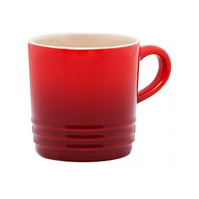Le Creuset Cappuccino-mok van aardewerk, 200 ml, kersenkleur, 70303200600099 Le Creuset Cappuccino-mok van aardewerk, 200 ml, kersenkleur, 70303200600099