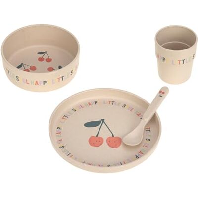 Lässig Kinderserviesset (borden, bekers, schalen, lepels) zonder melamine, BPA-vrij, vaatwasser- en magnetronbestendig, Happy Fruits Cherry schaal Lässig Kinderserviesset (borden, bekers, schalen, lepels) zonder melamine, BPA-vrij, vaatwasser- en magnetronbestendig, Happy Fruits Cherry schaal