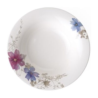 Villeroy & Boch Mariefleur Grijs Basic soepbord, premium porselein, wit/meerkleurig, 23 cm Villeroy & Boch Mariefleur Grijs Basic soepbord, premium porselein, wit/meerkleurig, 23 cm