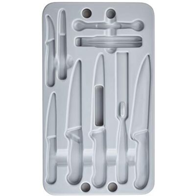 Victorinox 5.4913.2 dienblad voor kleine chef-koks, kunststof, grijs, 30 x 5 x 5 cm Victorinox 5.4913.2 dienblad voor kleine chef-koks, kunststof, grijs, 30 x 5 x 5 cm