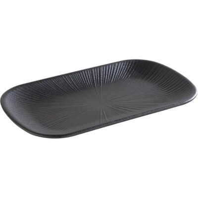 APS 85281 GN 1/4 Nero dienblad van melamine, 26,5 x 16,5 cm, hoogte 2,5 cm, zwart APS 85281 GN 1/4 Nero dienblad van melamine, 26,5 x 16,5 cm, hoogte 2,5 cm, zwart