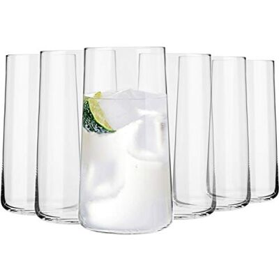 Krosno Hoog Water Sap Drinkglazen Set van 6 540 ML Avant-Garde Collectie Hiball & Tumbler Crystal Glass Perfect voor Thuis, Restaurants en Feesten Vaatwasser Veilig Krosno Hoog Water Sap Drinkglazen Set van 6 540 ML Avant-Garde Collectie Hiball & Tumbler Crystal Glass Perfect voor Thuis, Restaurants en Feesten Vaatwasser Veilig
