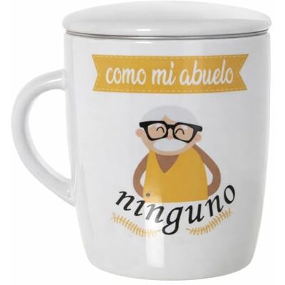 DRW Eres le Meilleur Abuelo Theemok van roestvrij staal, 385 ml, 8,5 x 10 cm DRW Eres le Meilleur Abuelo Theemok van roestvrij staal, 385 ml, 8,5 x 10 cm