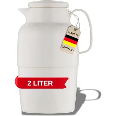 Helios Mondo Thermosfles wit 2 liter 6 uur warm houdt dranken warm en koud extra grote opening voor eenvoudig vullen robuuste constructie Helios Mondo Thermosfles wit 2 liter 6 uur warm houdt dranken warm en koud extra grote opening voor eenvoudig vullen robuuste constructie