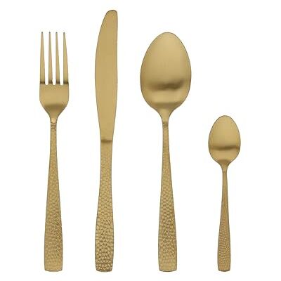 Tognana Pauline, servies 24 bestek, staal, goud Tognana Pauline, servies 24 bestek, staal, goud