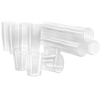 com-four ® 128x shotbekers herbruikbaar shotglaasjes shotglas voor feesten, kamperen en onderweg herbruikbaar en vaatwasmachinebestendig (128 stuks transparant) com-four ® 128x shotbekers herbruikbaar shotglaasjes shotglas voor feesten, kamperen en onderweg herbruikbaar en vaatwasmachinebestendig (128 stuks transparant)
