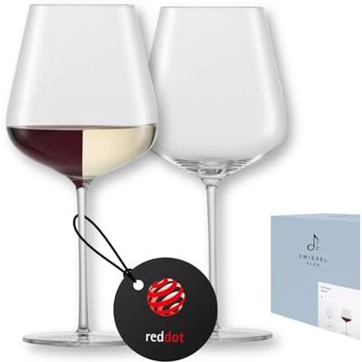 Zwiesel Glas Vervino Set van 2 elegante wijnglazen voor rode, witte en mousserende wijn, vaatwasmachinebestendig, gemaakt in Duitsland (artikelnummer 122171) Zwiesel Glas Vervino Set van 2 elegante wijnglazen voor rode, witte en mousserende wijn, vaatwasmachinebestendig, gemaakt in Duitsland (artikelnummer 122171)