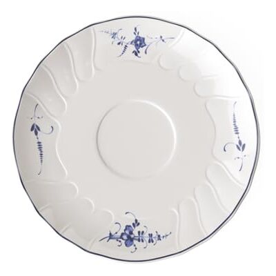 Villeroy & Boch Vieux Luxembourg soepkom schotel met handvat, 19 cm, premium porselein, wit/blauw Villeroy & Boch Vieux Luxembourg soepkom schotel met handvat, 19 cm, premium porselein, wit/blauw