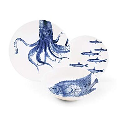 Excelsa Flora en fauna placemat: 3 borden, keramiek Excelsa Flora en fauna placemat: 3 borden, keramiek