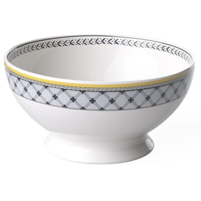 Villeroy & Boch Villeroy und Boch Audun Ferme porseleinen schaal, 1,1 l, wit/grijs Villeroy & Boch Villeroy und Boch Audun Ferme porseleinen schaal, 1,1 l, wit/grijs