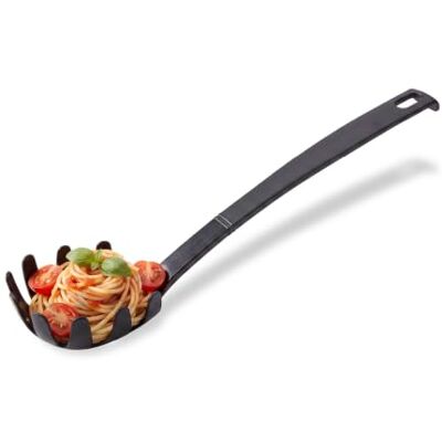 Fackelmann Nero 23744 ronde lepel van kunststof, 31 cm, zwart Fackelmann Nero 23744 ronde lepel van kunststof, 31 cm, zwart