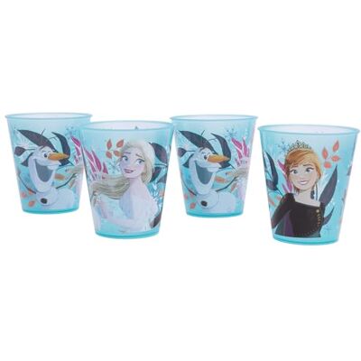 Stor Set van 4 Joy Polypropyleen glazen, 285 ml, Frozen Stor Set van 4 Joy Polypropyleen glazen, 285 ml, Frozen