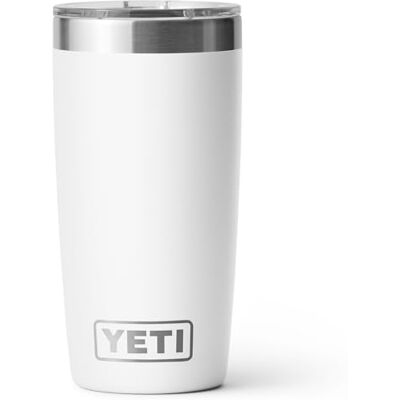 YETI Rambler Tumbler, Vaccum Geïsoleerde Roestvrij Staal Tumbler met Magslider Deksel, Wit, 295 ml YETI Rambler Tumbler, Vaccum Geïsoleerde Roestvrij Staal Tumbler met Magslider Deksel, Wit, 295 ml