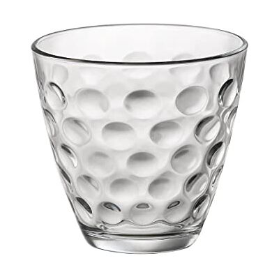 Bormioli Rocco Bormioli 074208 Waterbeker, 26 ml, stippen, 6 stuks Bormioli Rocco Bormioli 074208 Waterbeker, 26 ml, stippen, 6 stuks
