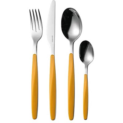 Guzzini My Fusion, 24-delige bestekset – oker, 16,8 x 7,5 x 25,5 cm – 110700165 Guzzini My Fusion, 24-delige bestekset – oker, 16,8 x 7,5 x 25,5 cm – 110700165