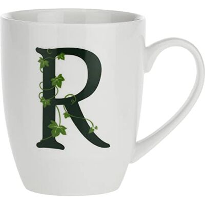 LA PORCELLANA BIANCA la Porcellana Mug Lettre R Porcelaine Blanc 12 x 12 x 3 cm LA PORCELLANA BIANCA la Porcellana Mug Lettre R Porcelaine Blanc 12 x 12 x 3 cm