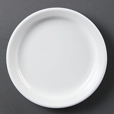 Olympia White Ware serveerborden van porselein, smal, 180 mm, 12 stuks Olympia White Ware serveerborden van porselein, smal, 180 mm, 12 stuks