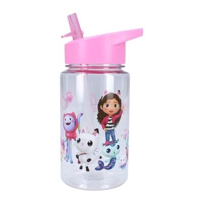 My sweety pop Gabby's dollhouse meisjes drinkfles transparant kunststof voor kinderen kleuterschool school vakantie maaltijd 12 cm 450 ml hydratatie cadeau-idee My sweety pop Gabby's dollhouse meisjes drinkfles transparant kunststof voor kinderen kleuterschool school vakantie maaltijd 12 cm 450 ml hydratatie cadeau-idee