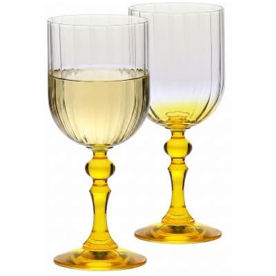Krosno Wijnglazen, 2 stuks, 300 ml, gele voet, Bubble Collection Rode wijnglas, wit, rosé, cocktailglas, elegant glas, loodvrij kristal, vaatwasmachinebestendig, cadeau-idee Krosno Wijnglazen, 2 stuks, 300 ml, gele voet, Bubble Collection Rode wijnglas, wit, rosé, cocktailglas, elegant glas, loodvrij kristal, vaatwasmachinebestendig, cadeau-idee